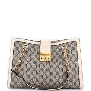 Gucci Padlock Chain Tote Gg Coated #186526G19B